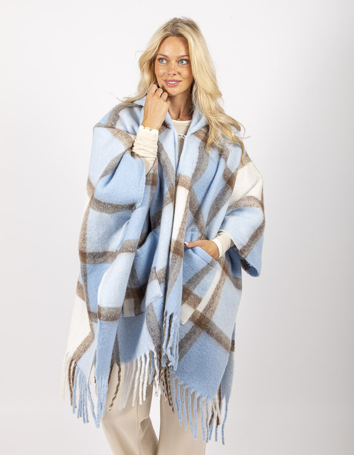 Liu Jo poncho blauw