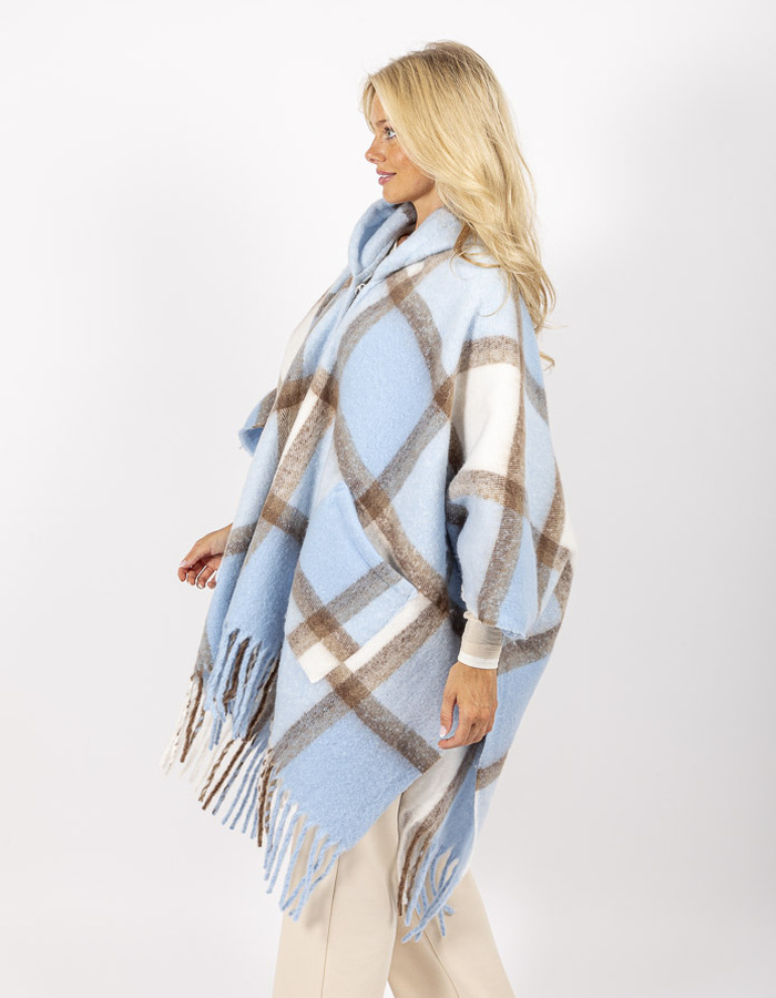 Liu Jo poncho blauw