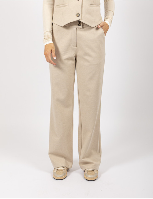 Aimee The Label geklede broek beige