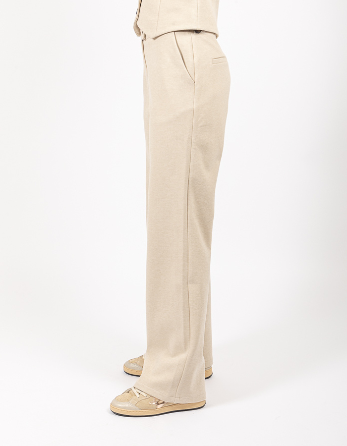 Aimee The Label geklede broek beige