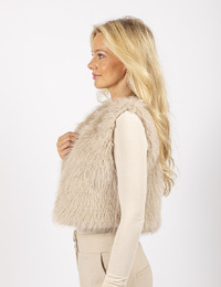 Aimee The Label jas met pels beige