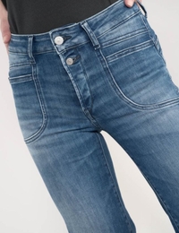 Le Temps Des Cerises regular fit jeans midden washing