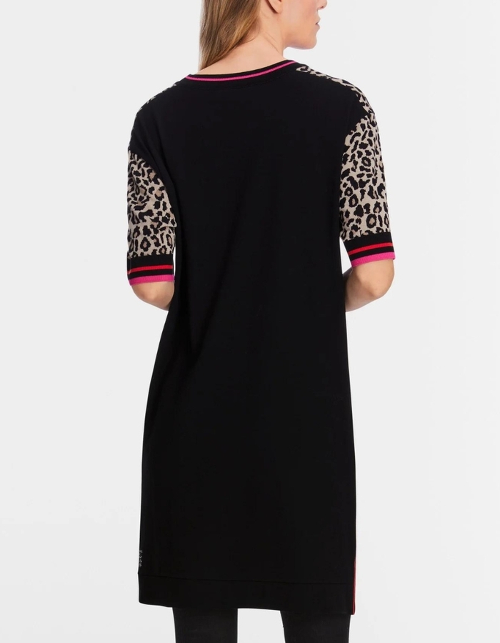 Marccain kort kleed leopard