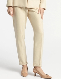 Xandres broek met elatische band beige