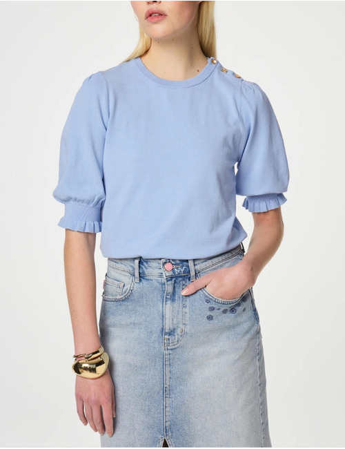 Fabienne Chapot 3/4 mouw pull blauw