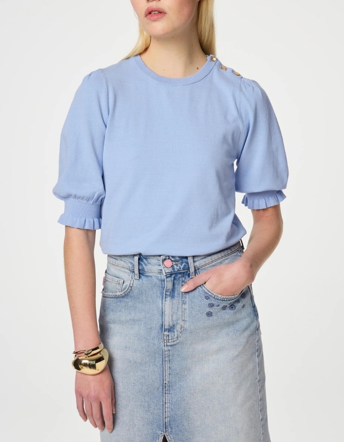 Fabienne Chapot 3/4 mouw pull blauw