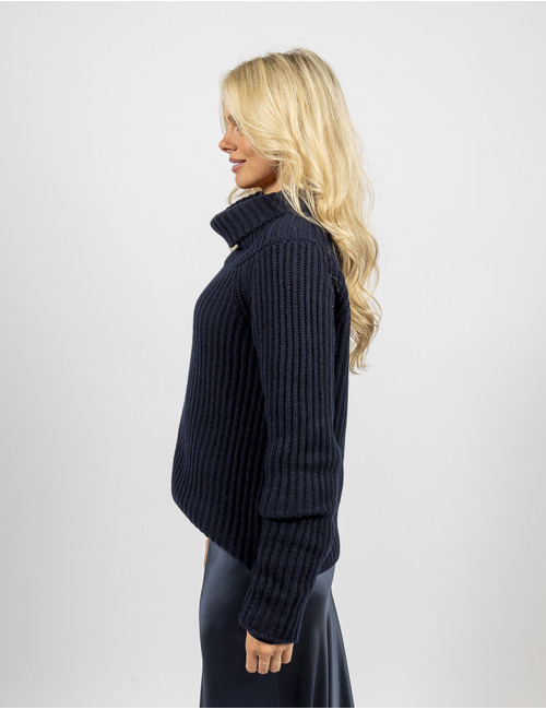 Liviana Conti lange mouw pull marine