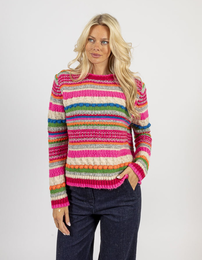 Grace lange mouw pull multicolor