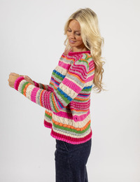 Grace lange mouw pull multicolor