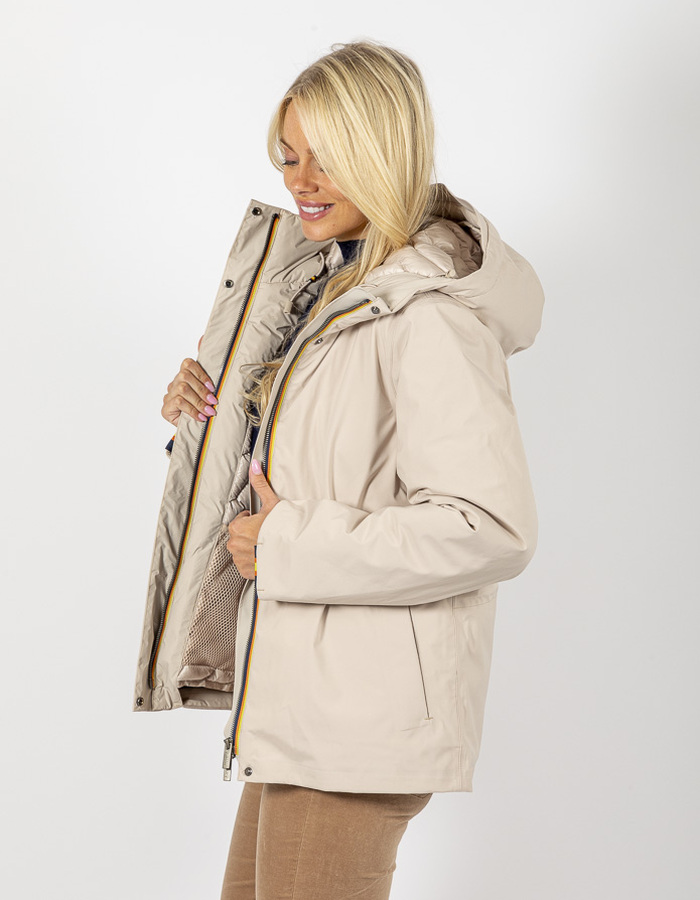 Kway regenjas beige