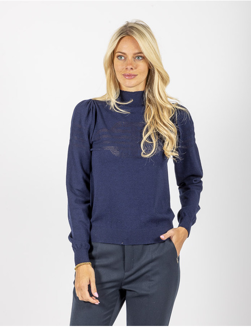 Twinset lange mouw pull blauw