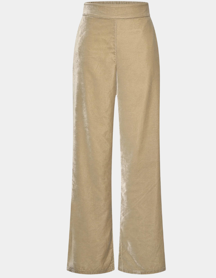 Aimee The Label broek met elatische band beige