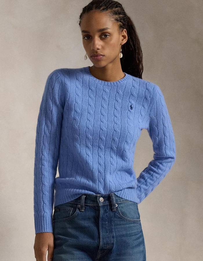 Ralph Lauren Dames lange mouw pull blauw