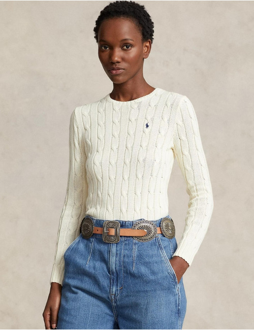 Ralph Lauren Dames sweater ecru