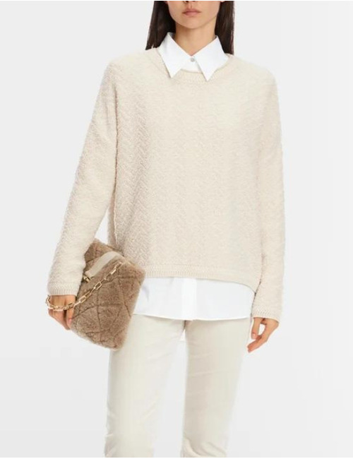 Marccain lange mouw pull beige