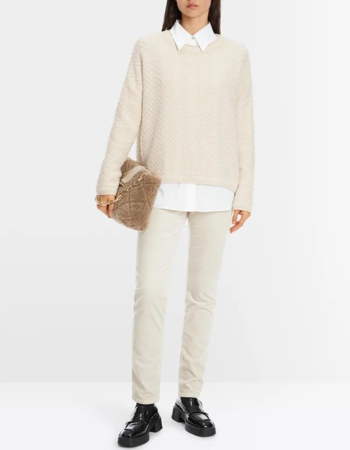 Marccain lange mouw pull beige