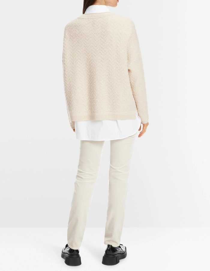 Marccain lange mouw pull beige