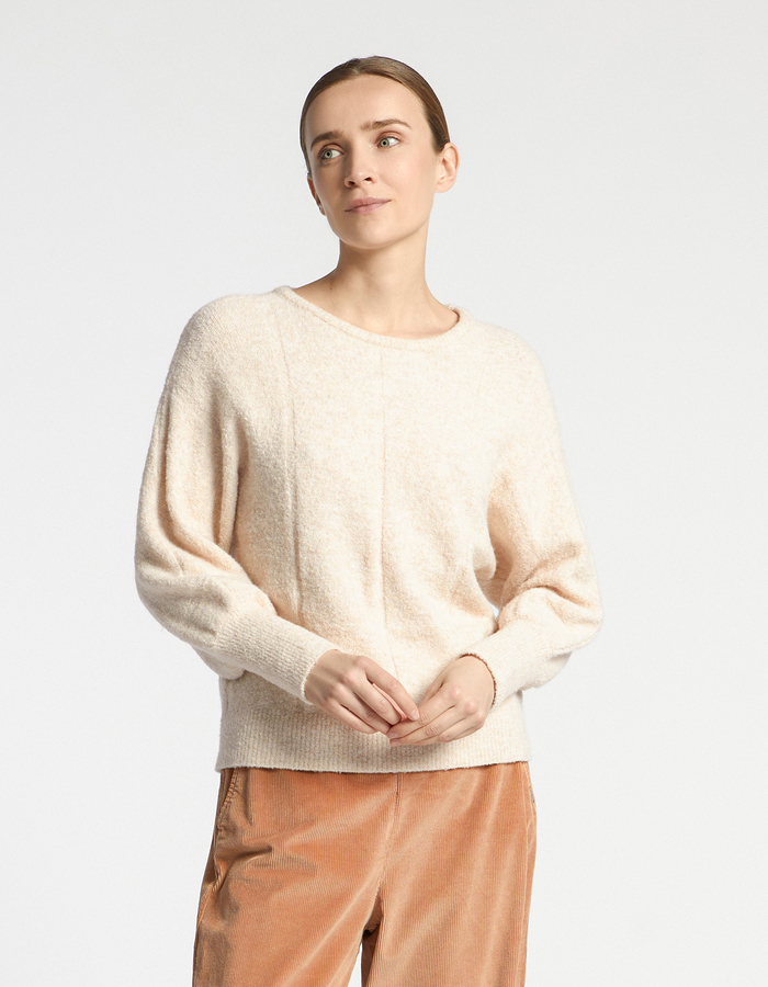 Xandres lange mouw pull beige